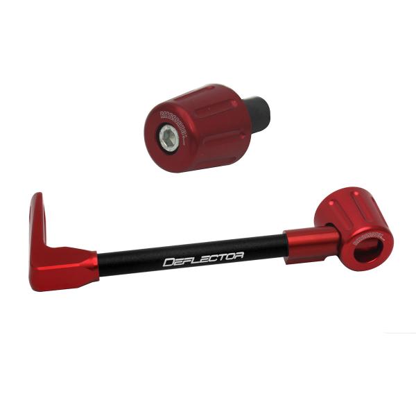 Accossato lever guard straight clutch black/red aluminum connection 12mm-16mm bar-end caps