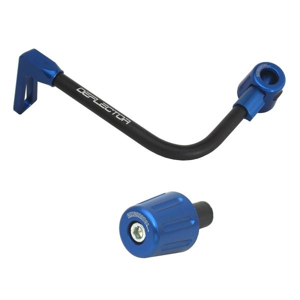 Accossato lever guard bent tube clutch black/blue aluminum connection 12mm-16mm bar-end caps