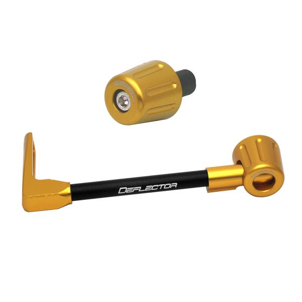 Accossato lever guard straight clutch black/gold aluminum connection 12mm-16mm bar-end caps