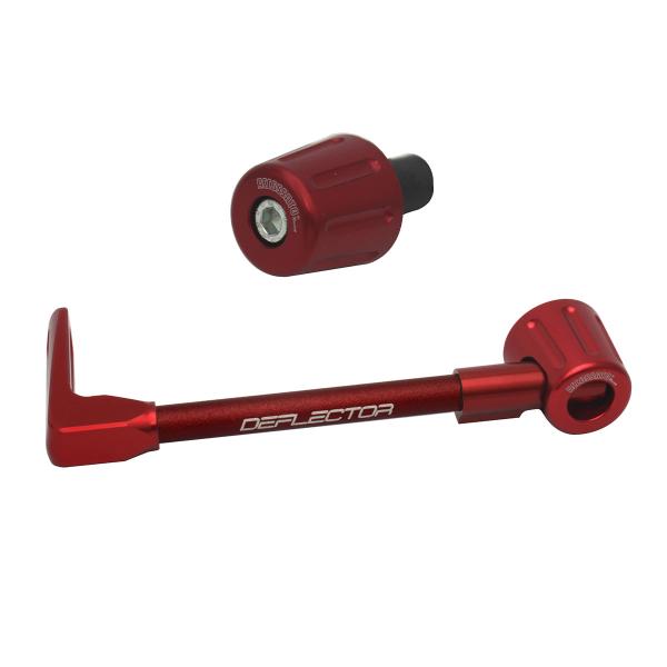 Accossato lever guard straight clutch red aluminum connection 12mm-16mm bar-end caps