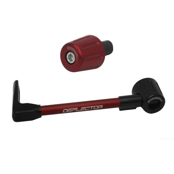 Accossato lever guard straight clutch red/black aluminum connection 16mm-17.5mm bar-end caps
