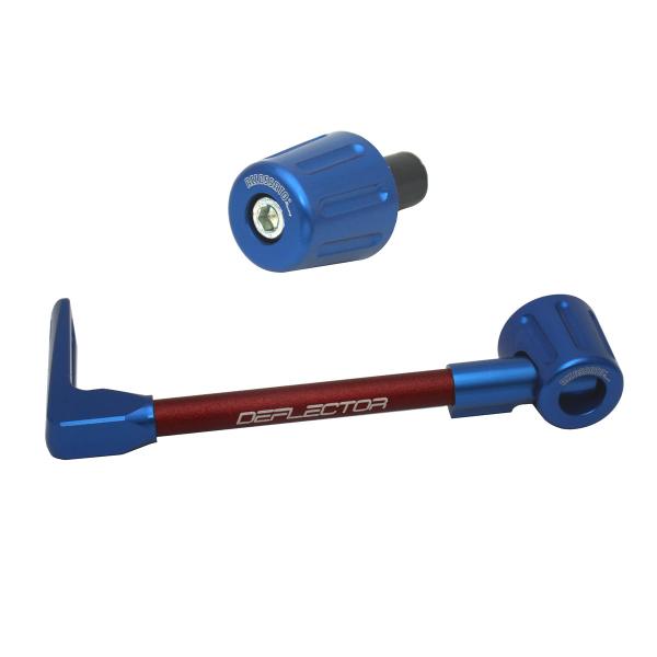Accossato lever guard straight clutch red/blue aluminum connection 16mm-17.5mm bar-end caps