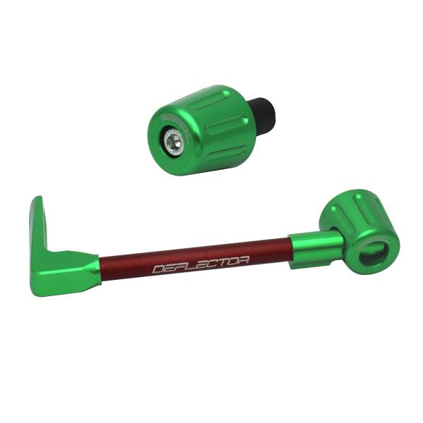 Accossato lever guard straight clutch red/green aluminum connection 16mm-17.5mm bar-end caps
