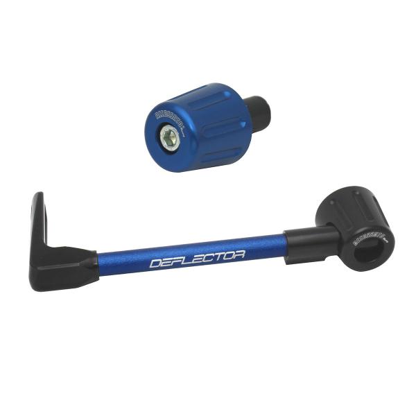 Accossato lever guard straight clutch blue/black aluminum connection 16mm-17.5mm bar-end caps