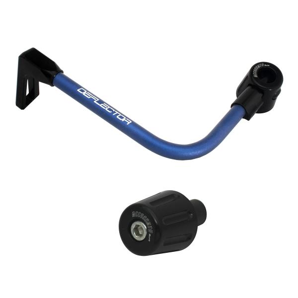 Accossato lever guard bent tube clutch blue/black aluminum connection 16mm-17.5mm bar-end caps