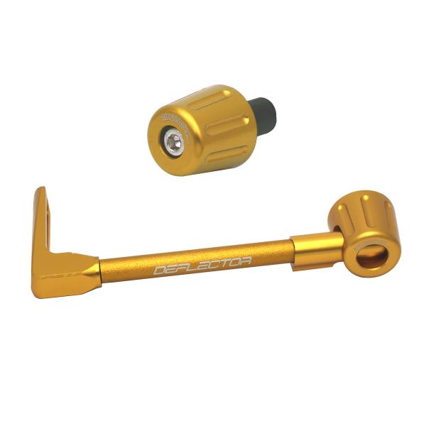 Accossato lever guard straight clutch gold aluminum connection 16mm-17.5mm bar-end caps