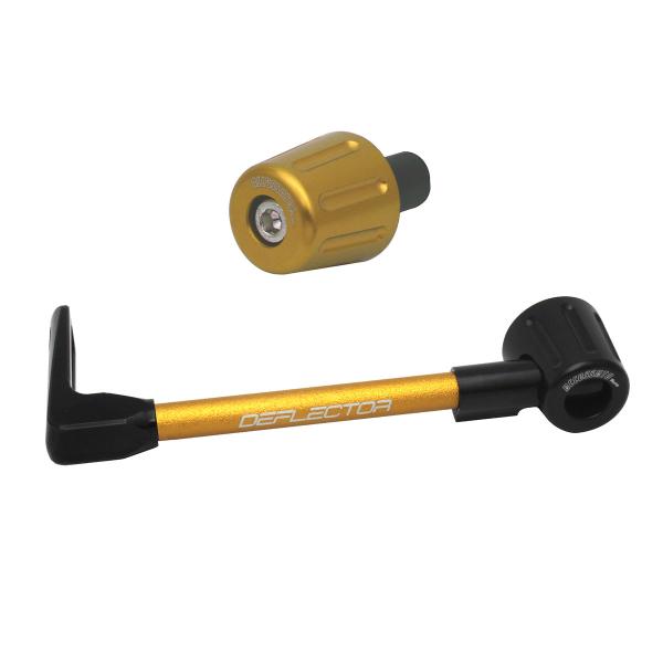 Accossato lever guard straight clutch gold/black aluminum connection 12mm-16mm bar-end caps