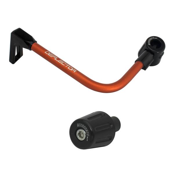 Accossato lever guard bent tube clutch orange/black aluminum connection 12mm-16mm bar-end caps