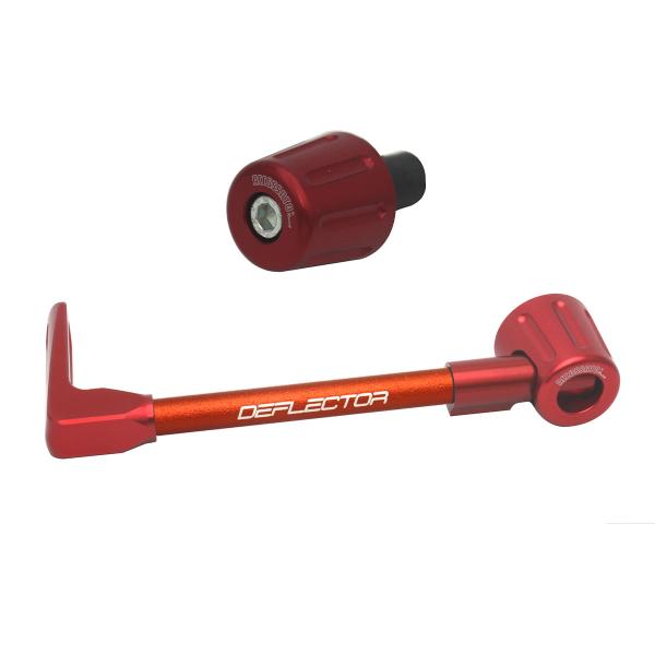 Accossato lever guard straight clutch orange/red aluminum connection 16mm-17.5mm bar-end caps