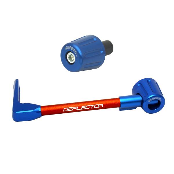 Accossato lever guard straight clutch orange/blue aluminum connection 16mm-17.5mm bar-end caps