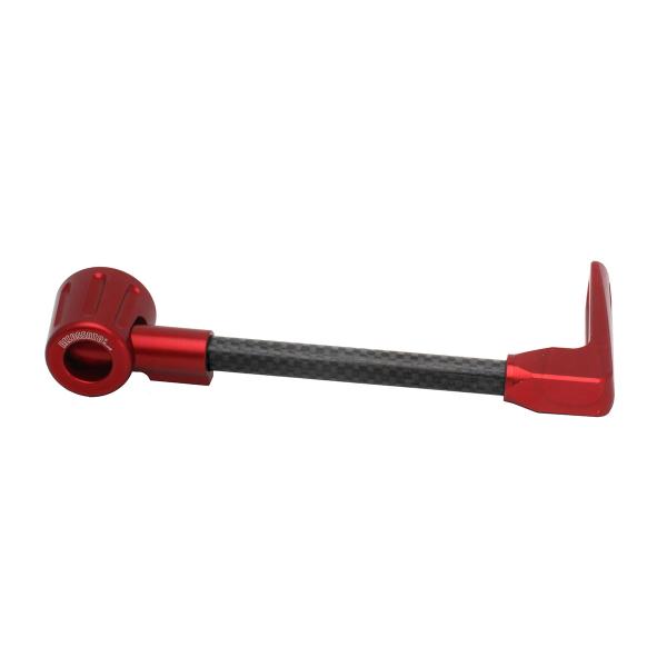 Accossato lever guard straight brake black/red carbon connection 16mm-17.5mm
