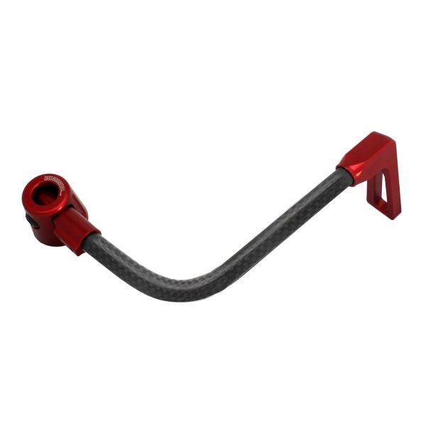 Accossato lever guard bent tube brake black/red carbon connection 12mm-16mm