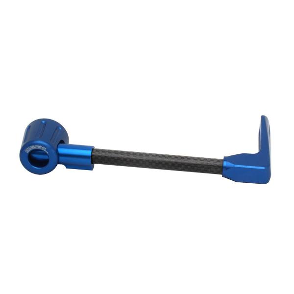 Accossato lever guard straight brake black/blue carbon connection 12mm-16mm
