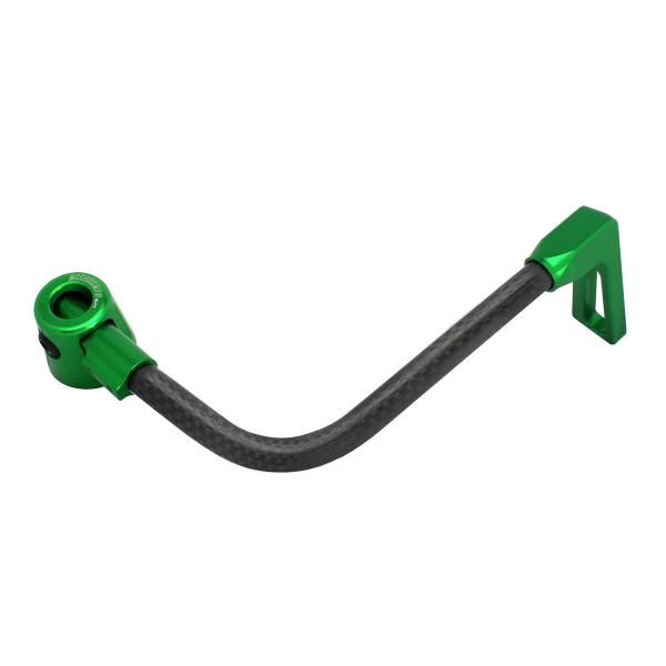 Accossato lever guard bent tube brake black/green carbon connection 16mm-17.5mm