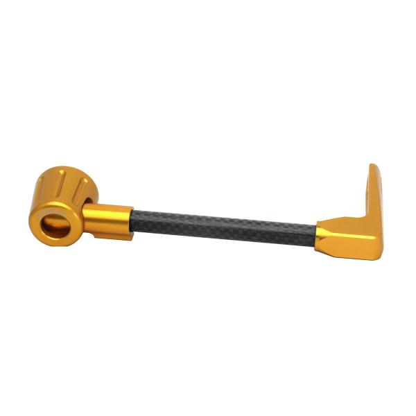 Accossato lever guard straight brake black/gold carbon connection 16mm-17.5mm