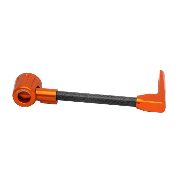 Accossato lever guard straight brake black/orange carbon connection 16mm-17.5mm