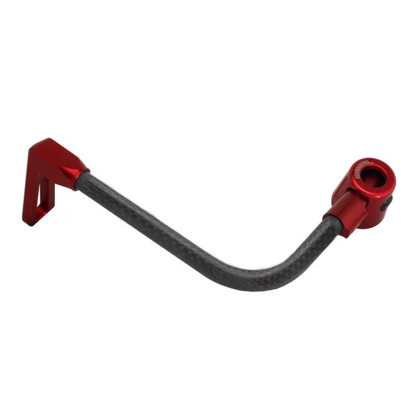 Accossato lever guard bent tube clutch black/red carbon connection 16mm-17.5mm
