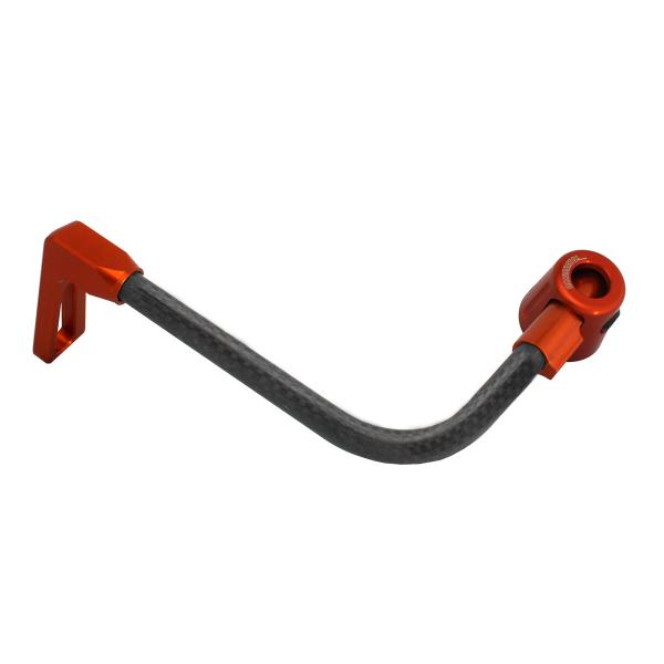 Accossato lever guard bent tube clutch black/orange carbon connection 12mm-16mm