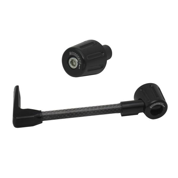 Accossato lever guard straight clutch black carbon connection 16mm-17.5mm bar-end caps