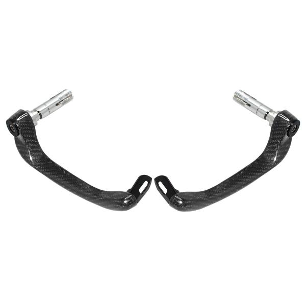 Coppia paraleva Accossato carbonio inserto nero attacco 16mm-17.5mm