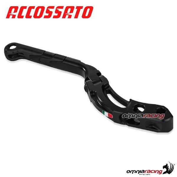 Leva freno Revolution snodata per pompe radiali Accossato e Brembo PRS 17-18-19mm colore nero