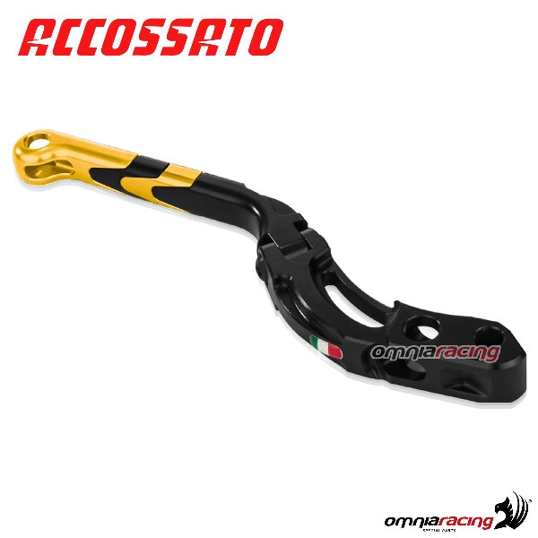 Leva freno Revolution snodata per pompe radiali Accossato e Brembo PRS 17-18-19mm colore oro