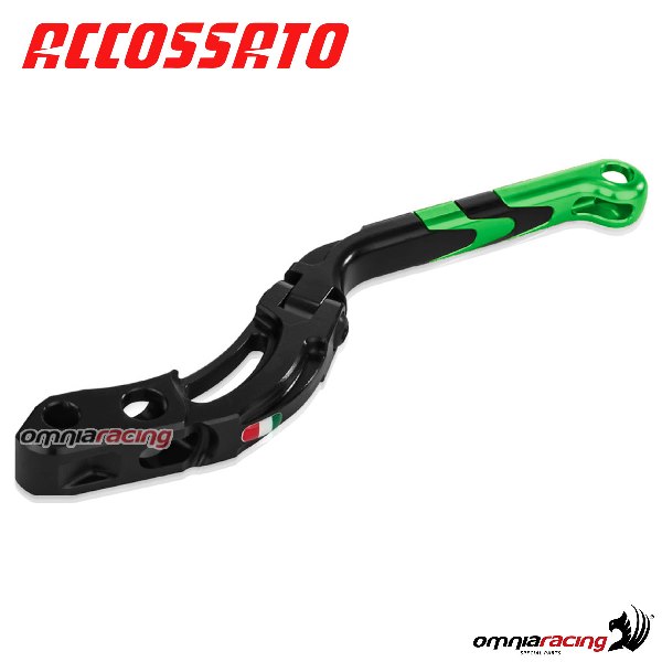 Leva frizione Revolution snodata per pompe radiali PRS Accossato interasse 16mm colore verde