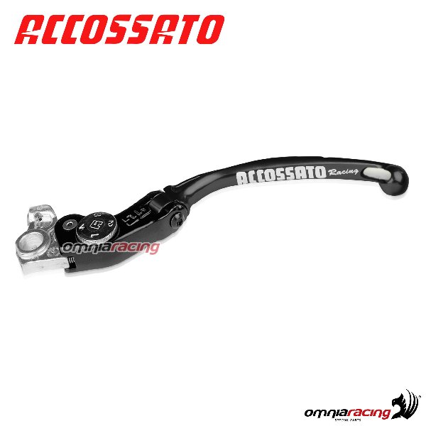 Leva frizione lunga RST regolabile snodata Accossato colore nero per Ducati Monster S4R 2005>2006