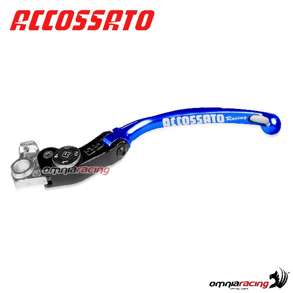 Leva frizione regolabile RST snodata Accossato colore blu per Ducati Hypermotard 796 2009>2017