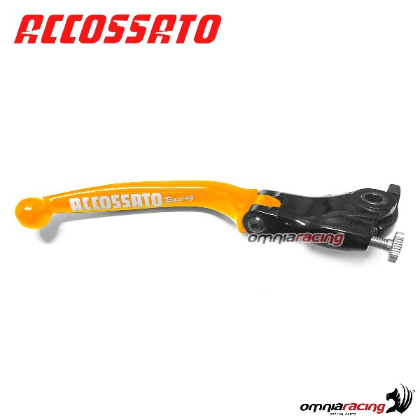 Leva freno snodata per pompe originali Accossato colore arancio Ducati Panigale 899 2014>2015