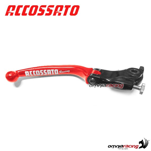 Leva freno snodata per pompe originali Accossato colore rosso Ducati Panigale 899 2014>2015