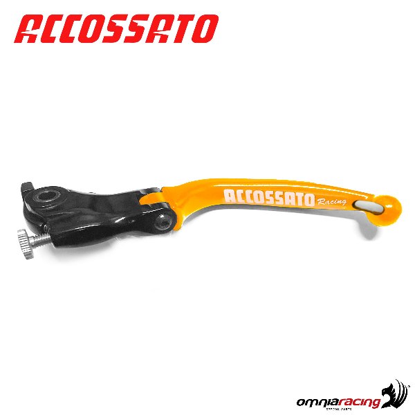 Leva frizione snodata per pompe originali Accossato colore arancio Ducati Monster 1100/EVO/S 09>13