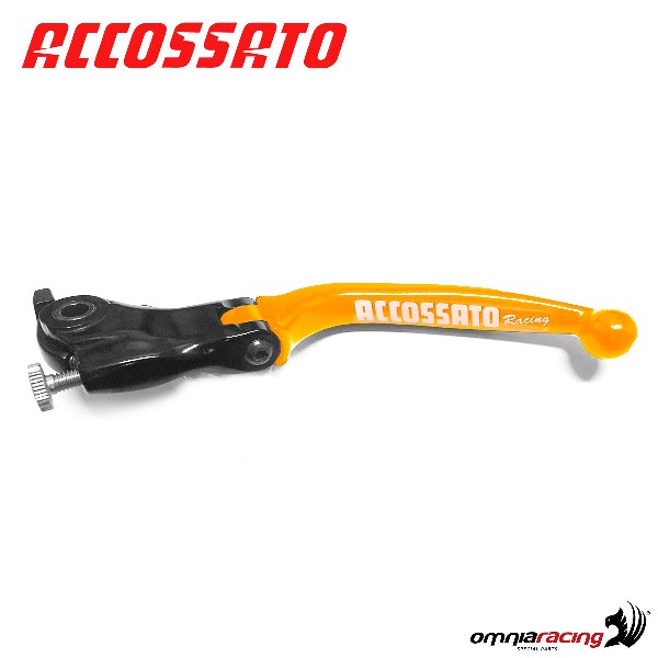 Leva frizione snodata per pompe originali Accossato colore arancio Ducati Monster 1100/EVO/S 09>13