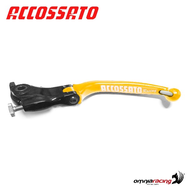 Leva frizione snodata per pompe originali Accossato colore oro Ducati Monster 1100/EVO/S 2009>2013