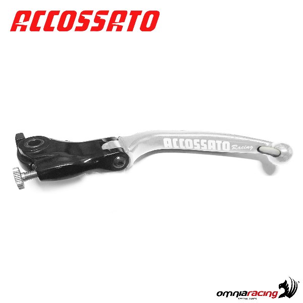 Leva frizione snodata per pompe originali Accossato colore argento Ducati Panigale 899 2014>2015