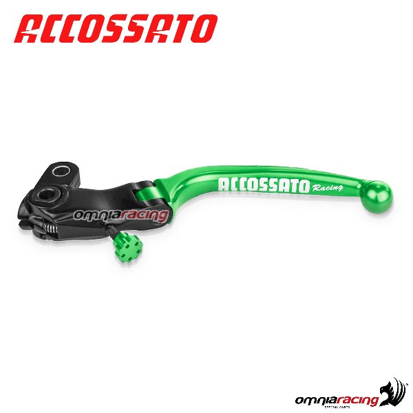 Leva frizione di ricambio per comando Accossato CF001-CF005 interasse 24mm colore verde