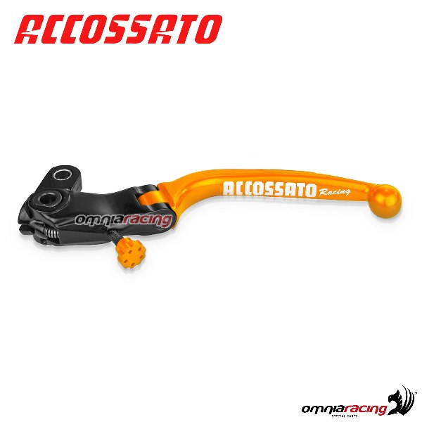 Leva frizione di ricambio per comando Accossato CF001-CF005 interasse 29mm colore arancio