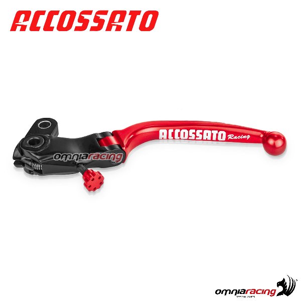 Leva frizione di ricambio per comando Accossato CF001-CF005 interasse 24mm colore rosso