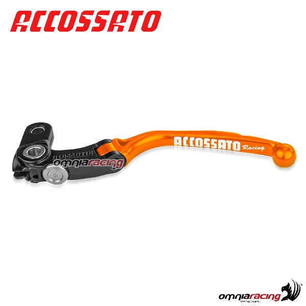 Leva frizione di ricambio per comando Accossato CF006-CF010 interasse 24mm colore arancio