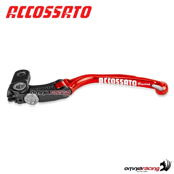 Leva frizione di ricambio per comando Accossato CF006-CF010 interasse 24mm colore rosso RST
