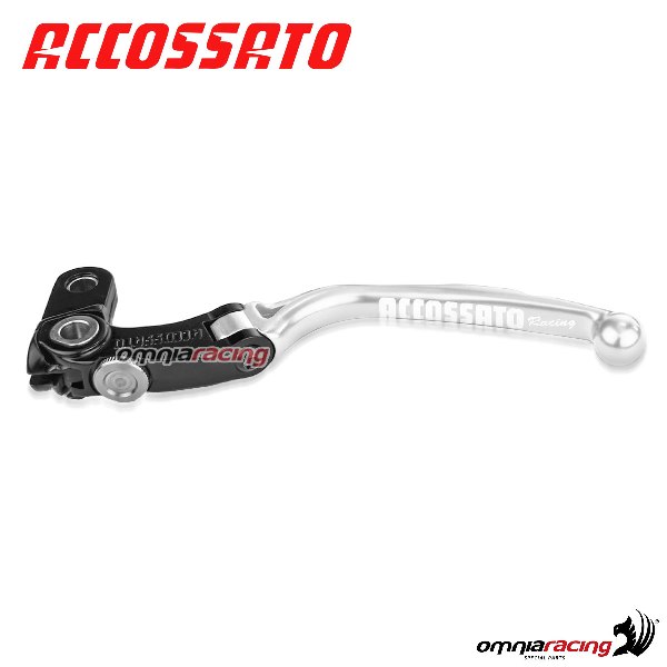 Leva frizione di ricambio per comando Accossato CF006-CF010 interasse 24mm colore argento