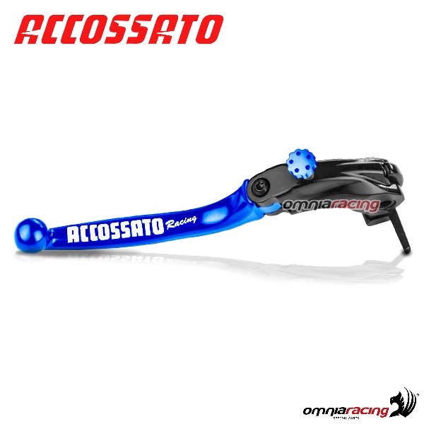 Leva freno snodata Accossato per pompe Nissin blu per Honda CBR1000RR ABS 2009>2012