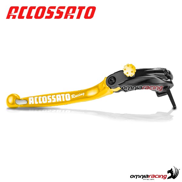 Leva freno snodata RST Accossato con registro integrato per pompe Nissin per Yamaha R1 2015>