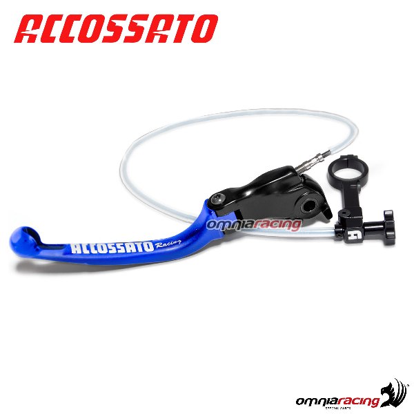 Leva freno con controllo remoto Accossato blu e supporto 35mm RST per Ducati Monster 1200S/R 2014>