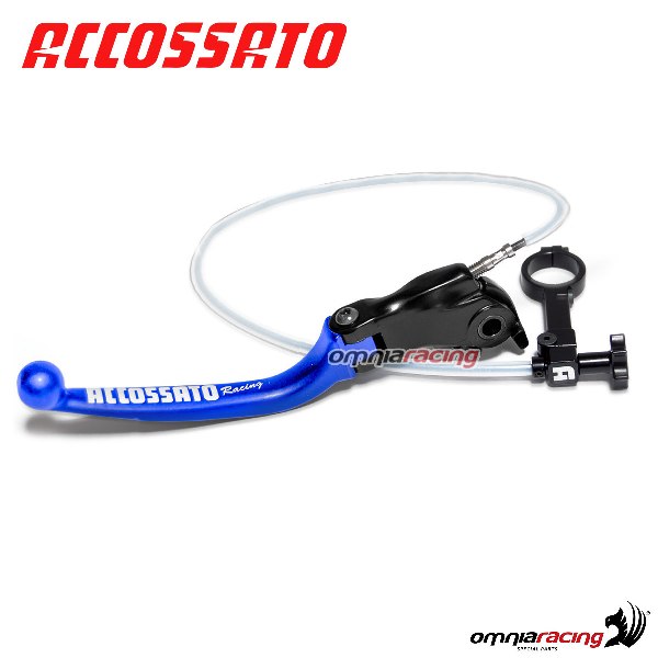Leva freno con controllo remoto Accossato blu e supporto 35mm per Ducati Monster 1200S/R 2014>