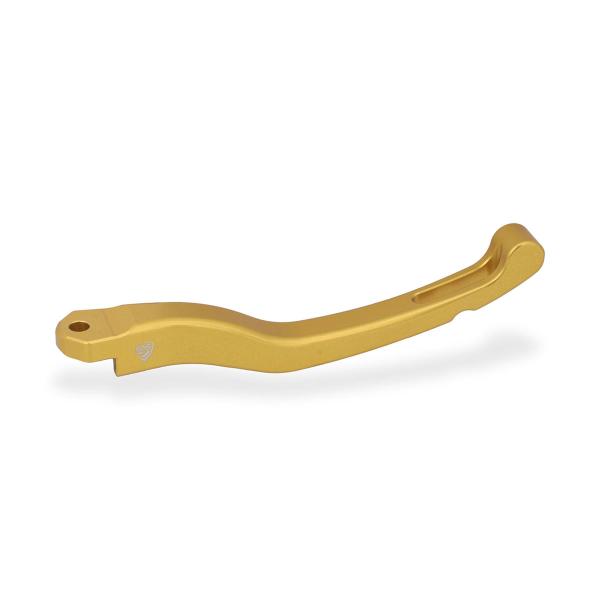 Long gold CNC Racing half brake/clutch lever for Brembo RCS and RCS CorsaCorta