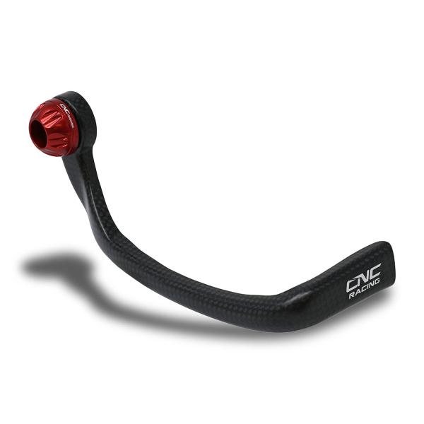 CNC Racing Brake-Guard Carbon Race glossy carbon lever protector red