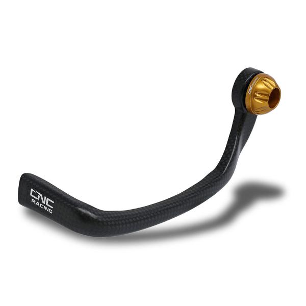 CNC Racing Clutch-Guard Carbon Race glossy carbon lever protector gold