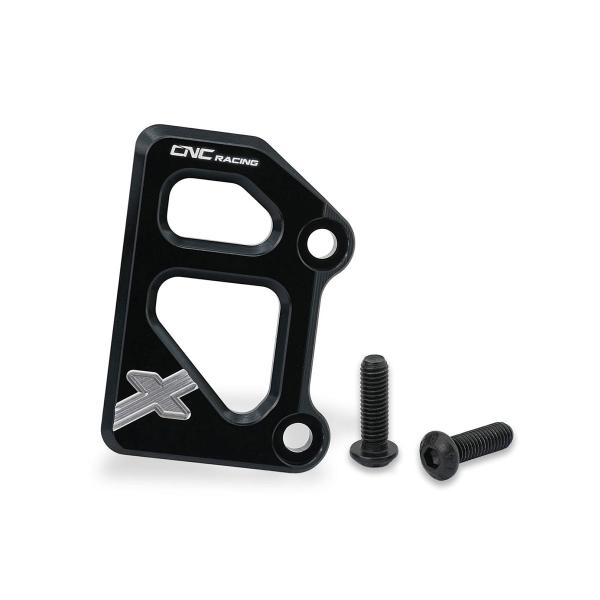 CNC Racing black rear brake pump protection Ducati DesertX 937 2022-2024