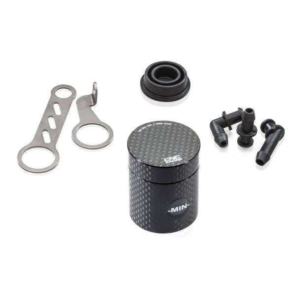 Serbatoio olio freno posteriore/frizione 12ml CNC Racing tondo carbonio lucido